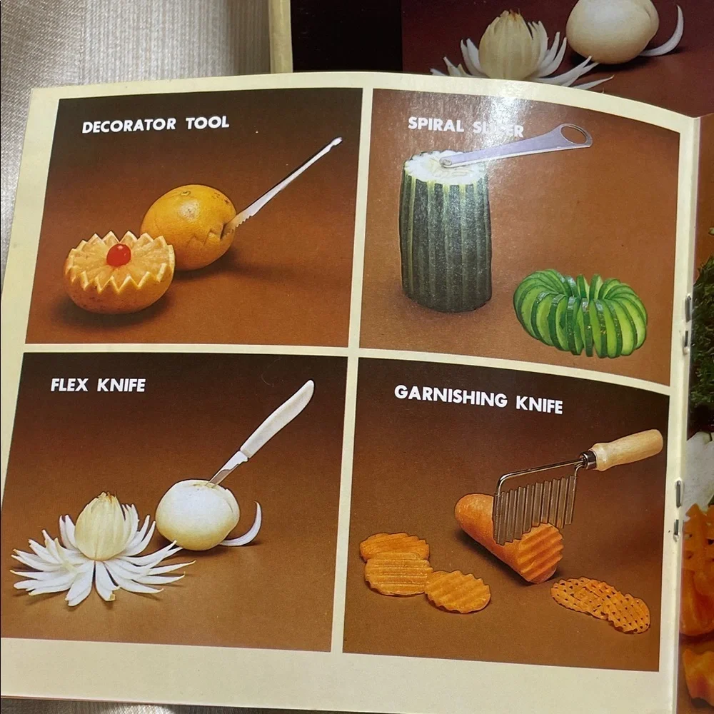 Stainless Steel Garnishing Tool Set - Vintage